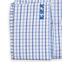 Bespoke - Navy Blue & Blue Checked Tailored Shirt